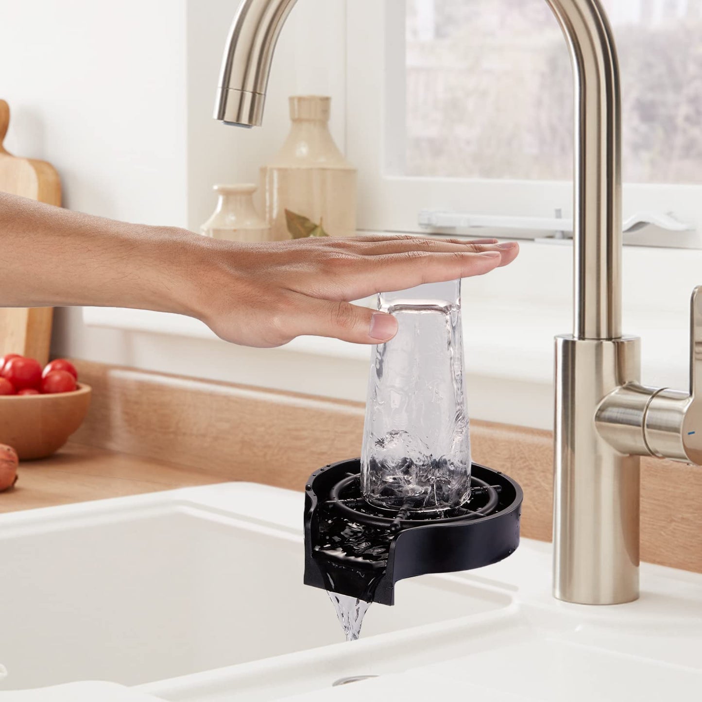 Cup Washer Kitchen Home Bar Sink Faucet Useful