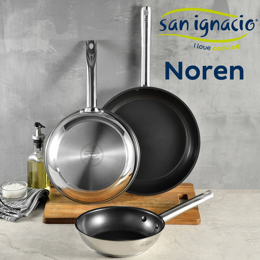 Sartenes set 20/24/28 cm stainless steel san