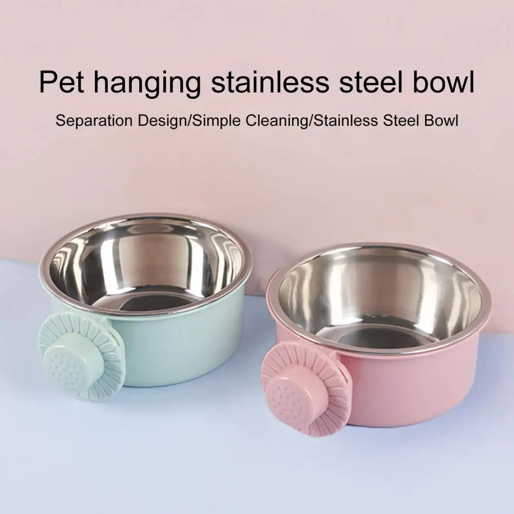 Non-Slip Corrugated Cat Bowl Set