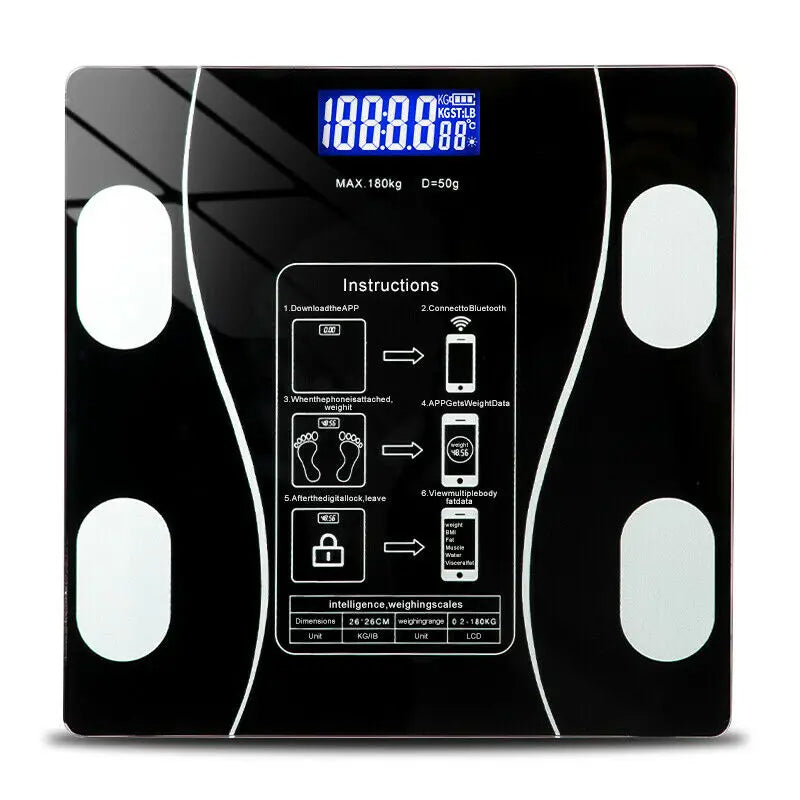 Digital LCD Weight Scale Body Bone Mass BMI Analyzer