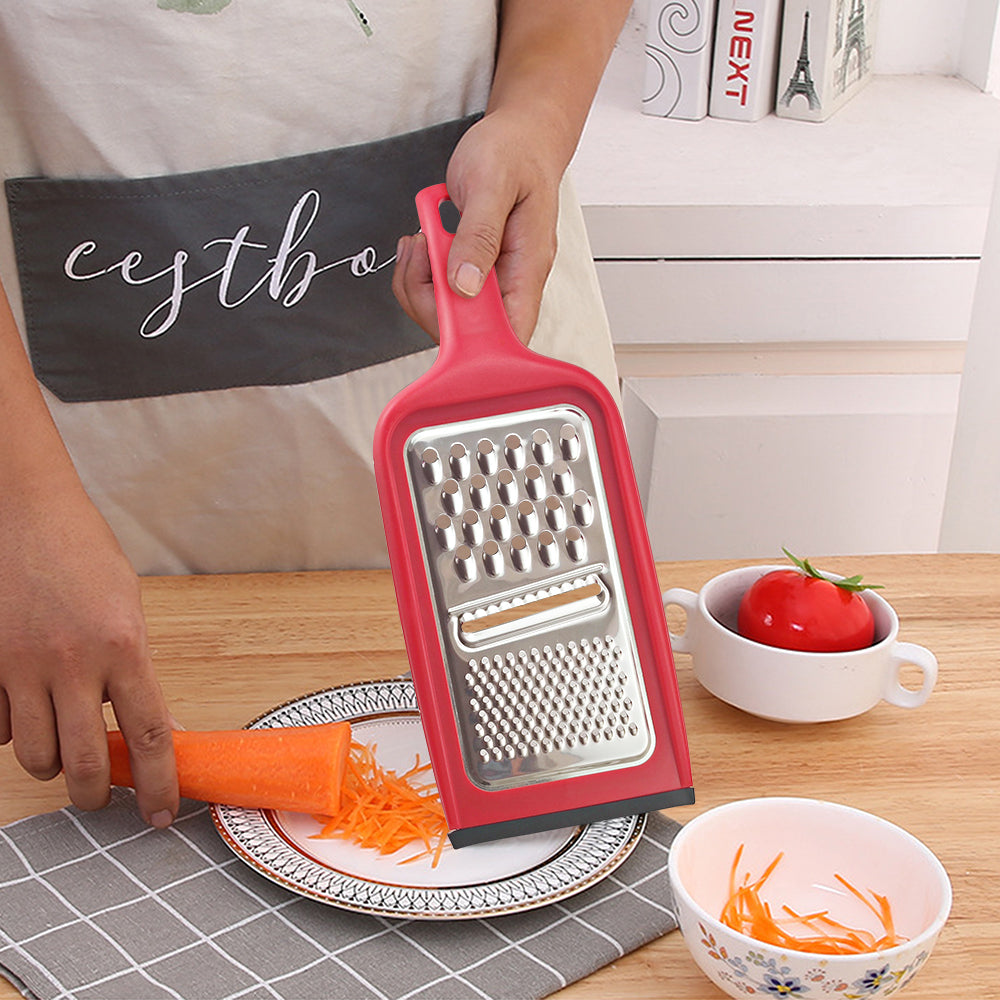 Kitchen Grater 3 in 1 Cheese Stainless Steel Blade Razor-Sharp