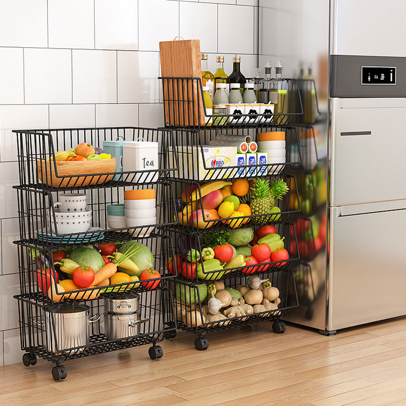 Shelf Floor Standing 1/2/3 Multilayer Vegetable Fruit Storage Basket