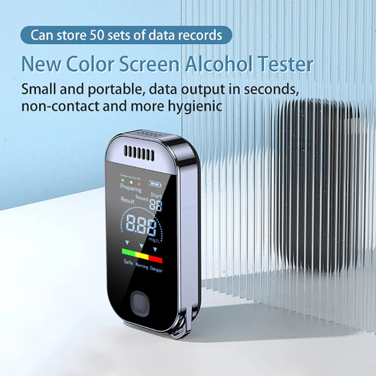 New Portable Digital LCD Display USB Rechargeable Electronic Alcohol Tester