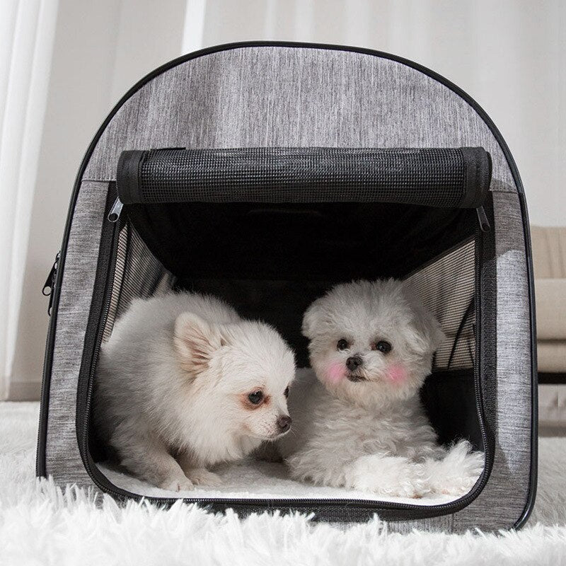 Winter Warm Pet Tent Folding Dog House Pet Car Carrier Bag