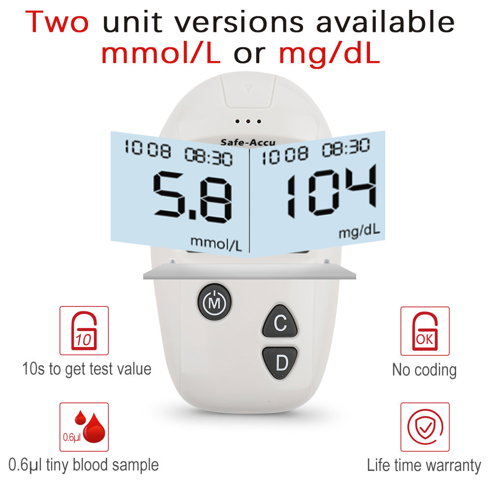 Blood Sugar Monitor Medical Diabetes Tester