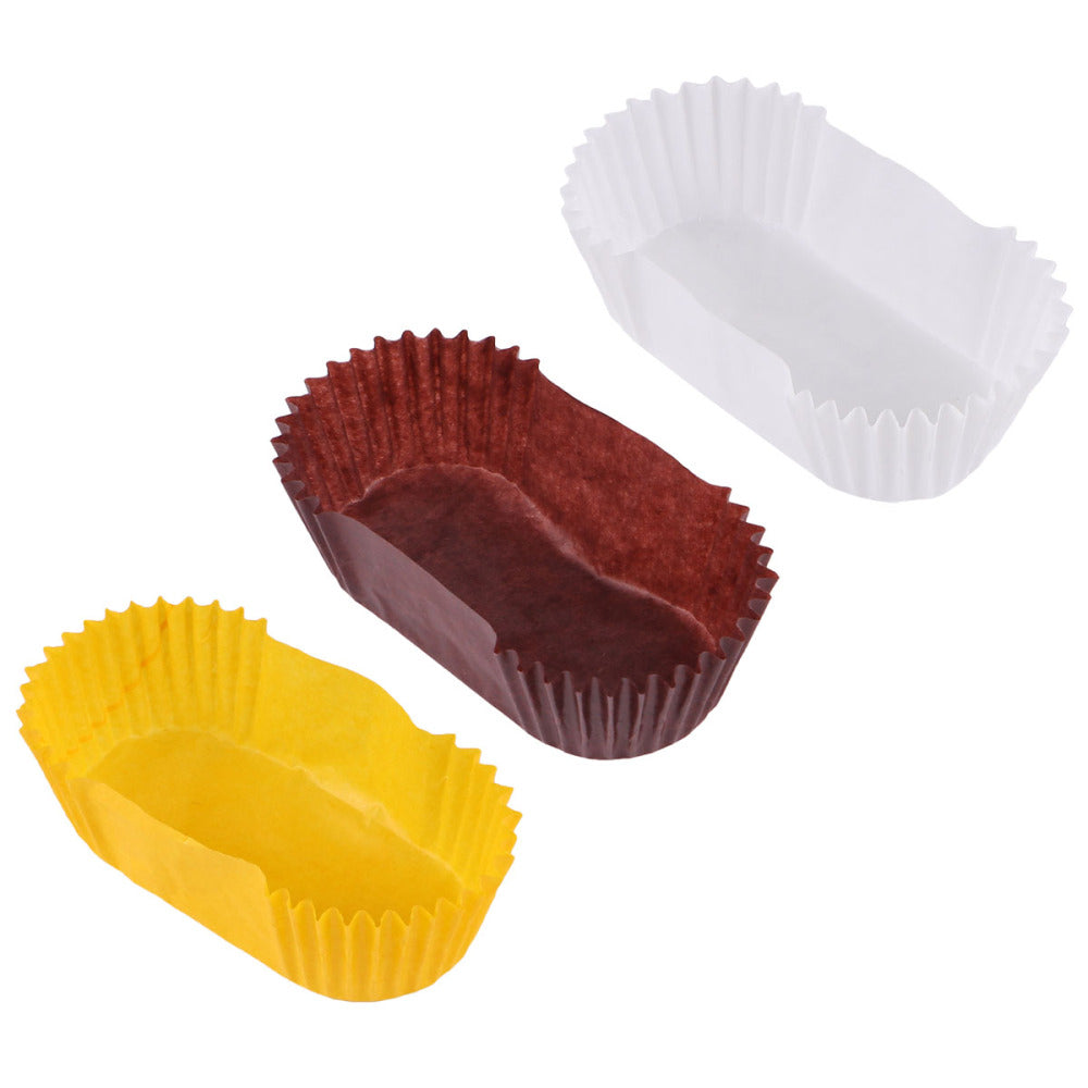 Oval Cake Paper Tray Boat Shape Paper Cups