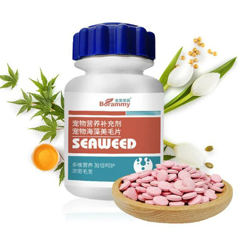 Pet Hair Nutritional Supplement Lecithin Seaweed Nourish