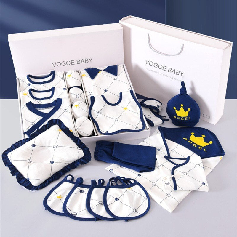 Newborn Baby Clothes Four Seasons 100% Cotton Set