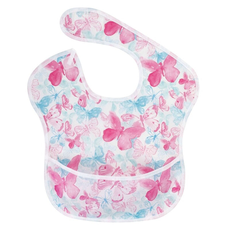 2022 New Waterproof Baby Bibs with Food Catcher Infant Toddler Feeding Saliva Towel