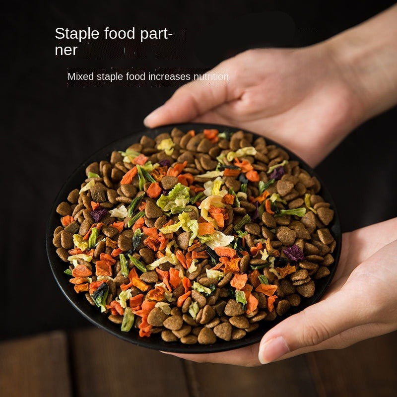 Fruit and vegetable freeze-dried pet