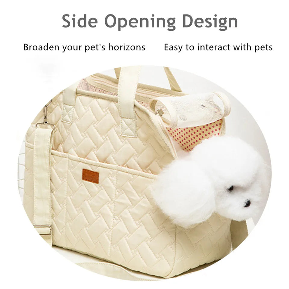 Four Season Portable Cat Canvas Shoulder Bag