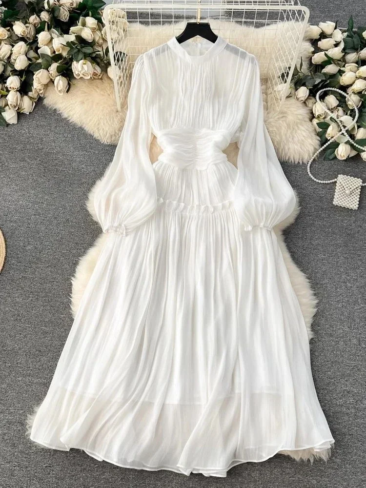 French Luxury Folds Wedding Formal Occasion Dress