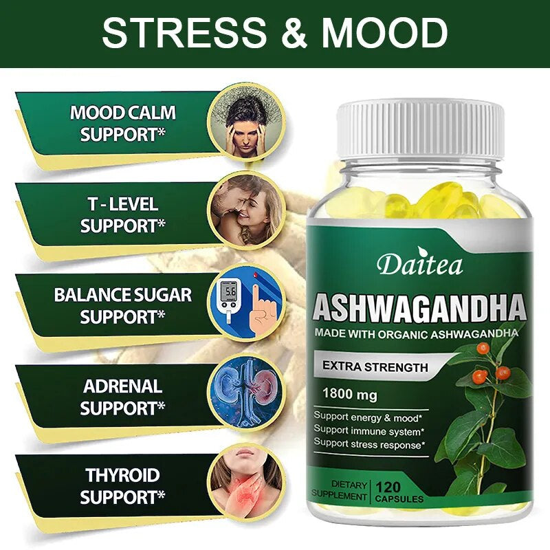 Ashwagandha Extract - Support Boosts Immunity & Enhances Brain Function