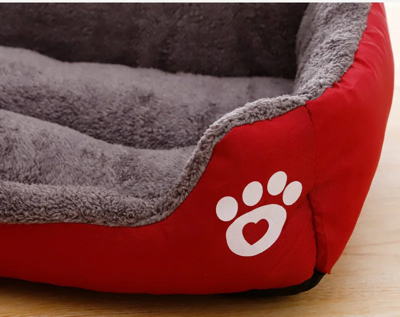 CozyPaws Candy-Colored Square Pet Large Dog Bed Warm House