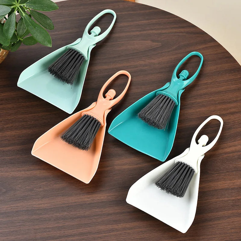 Soft Thick Bristle Mini Broom Dustpan Set Cleaning Kit