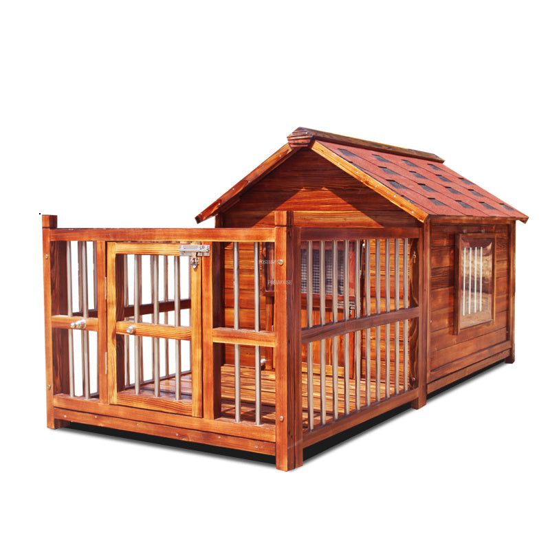 Dog Houses Outdoor Waterproof Solid Wood Kennels