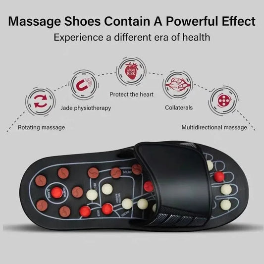 Acupoint Massage Slippers Therapy Massager Shoes For Home Feet Unisex