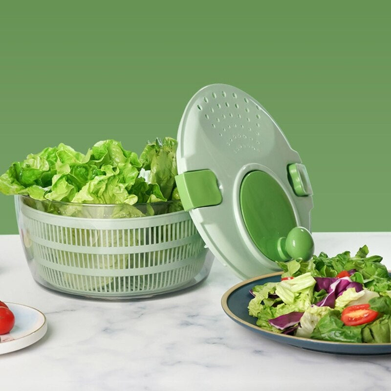 High Quality Plastic Large Capacity Manual Vegetable Salad Spinner