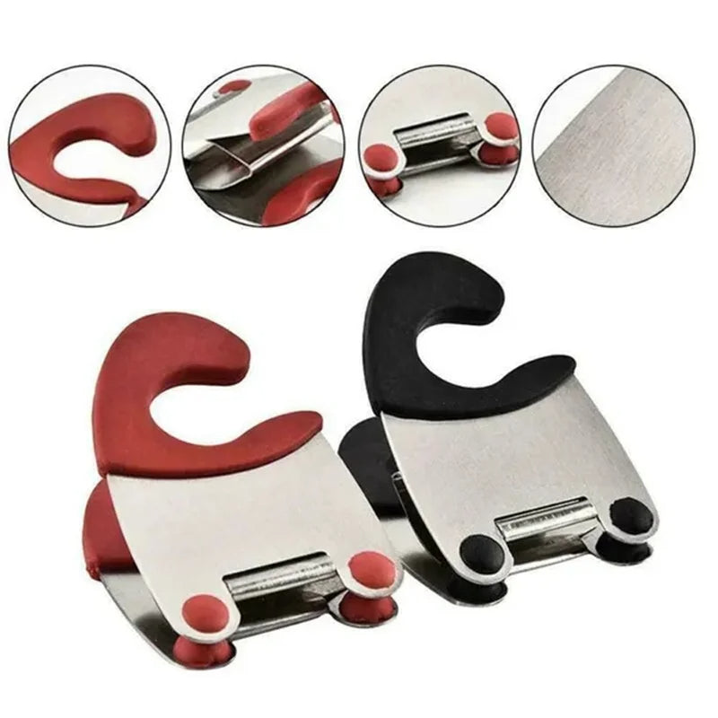 Anti-slide Stainless Steel  Spoon Holder Clip