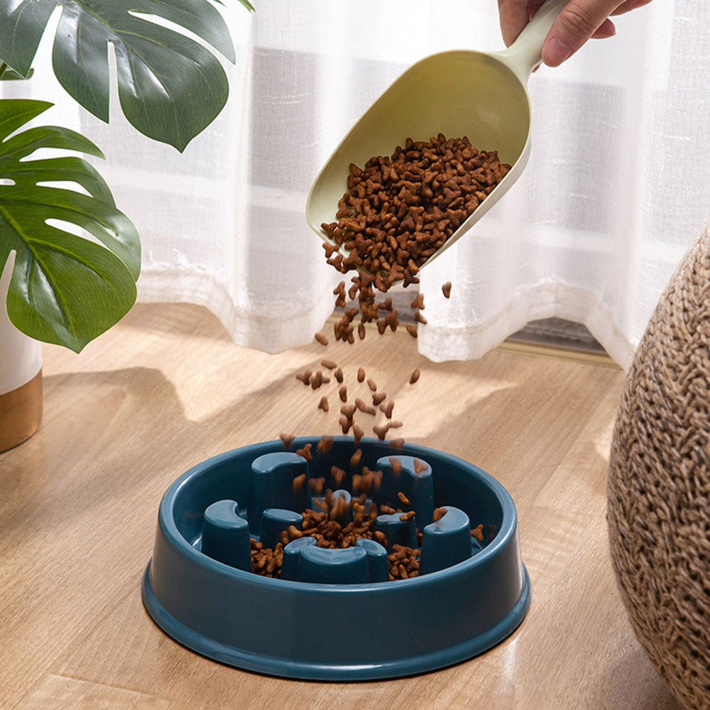 Non-slip Slow Food Feeder Dog Rice Bowl