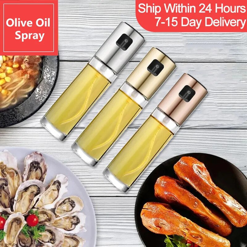 Kitchen Push Type Spray Olive Oil Sprayer in Healthy Food