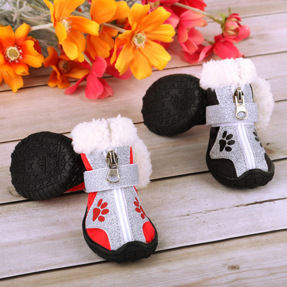 Pet Dog Shoes Winter Warm Anti-slip Cat Dogs Snow Boot