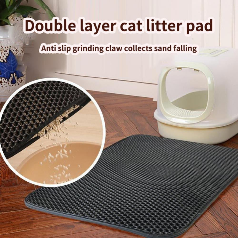 House Clean Mat For Cats & Waterproof Pet Cat Litter Mat