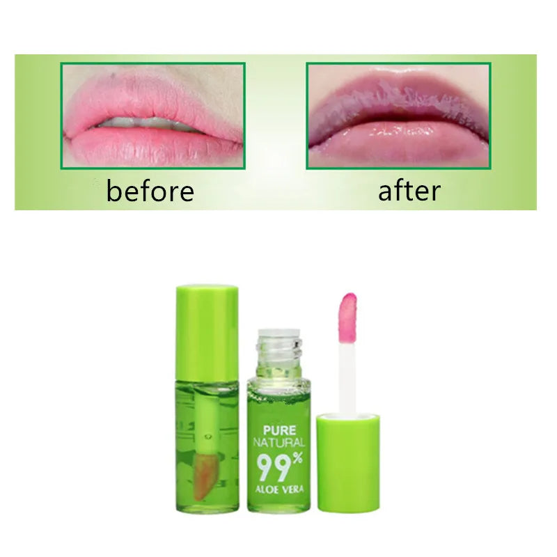 Aloe Infusion: Nourishing Lip Gloss with Natural Color Change