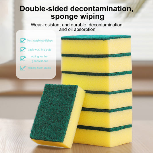 Dual-Sided Dish-washing Sponge For Kitchen Cleaning