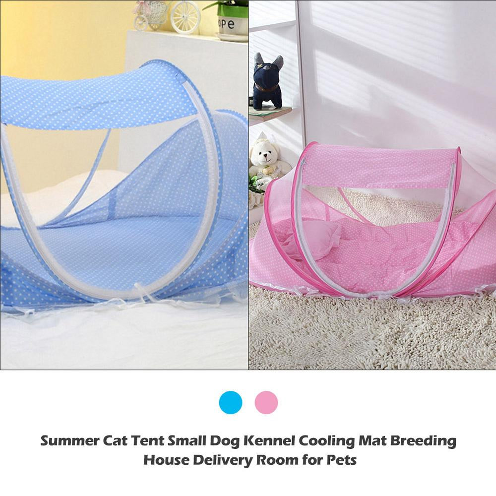 Pet Cat Dog Tent Portable Folding Closed Cozy Washable Teepee