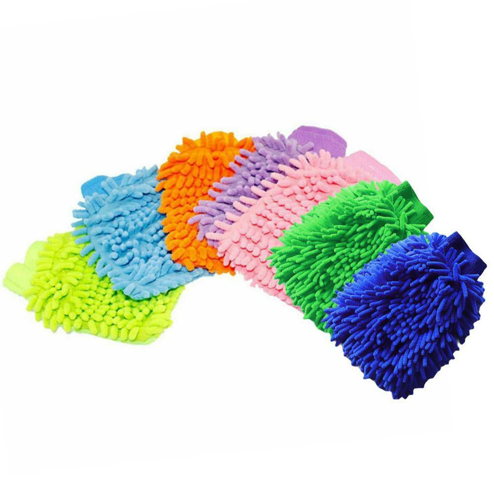 Car Cleaning Drying Gloves Ultrafine Fiber Chenille Microfiber Window Washing Tool