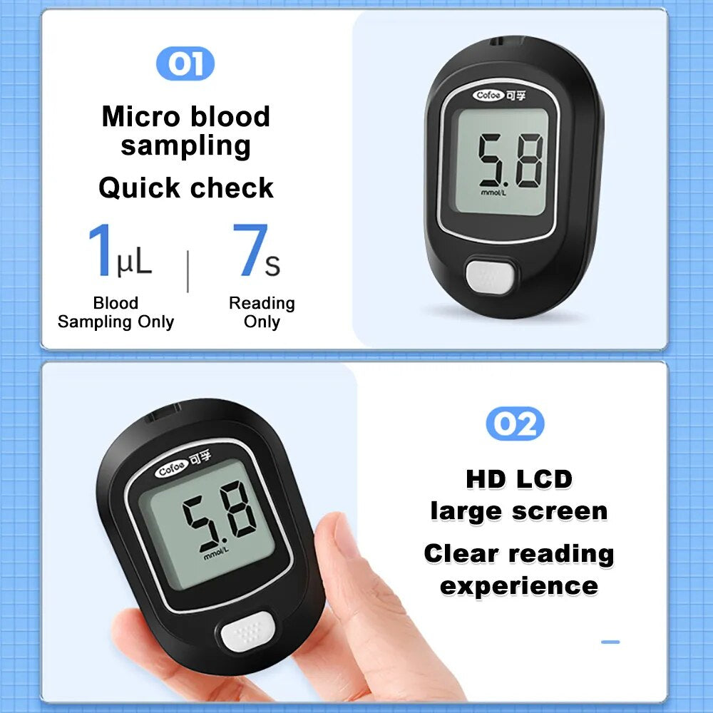 Blood sugar monitor For diabetes tester health Device