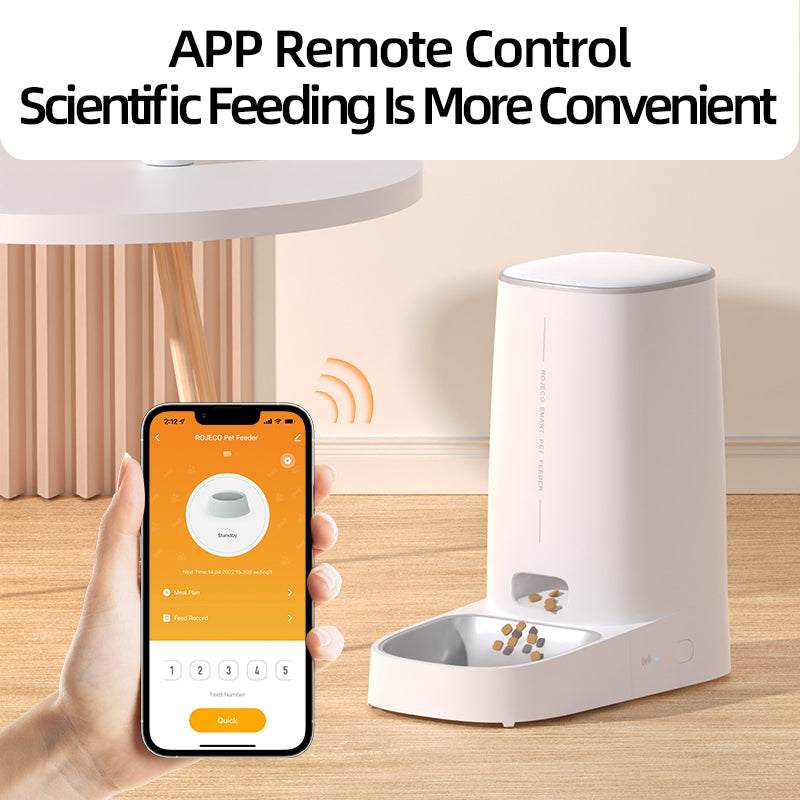 Remote Control Auto Feeder For Cat Dog Dry Food Accessories