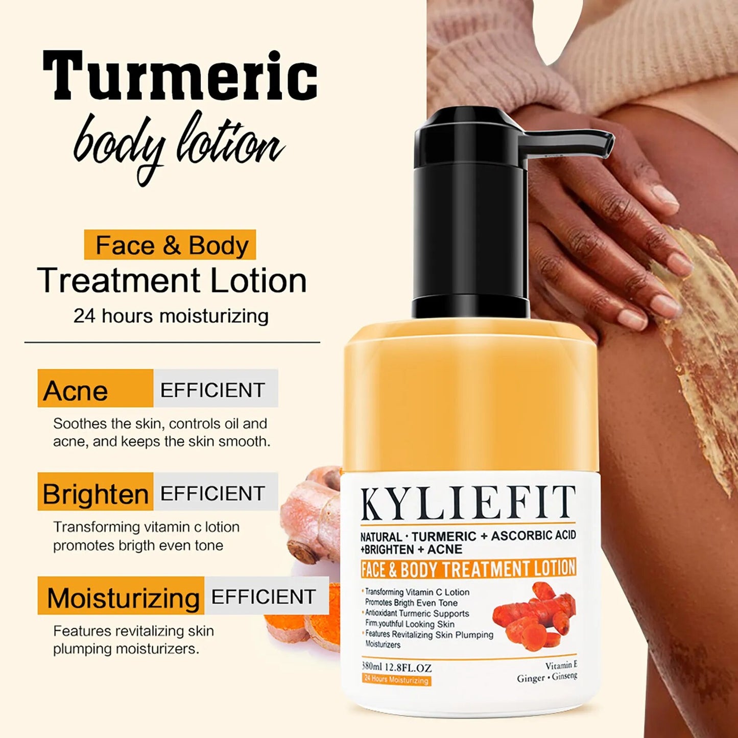 KYLIEFIT Organic Turmeric Brighten Support Cream