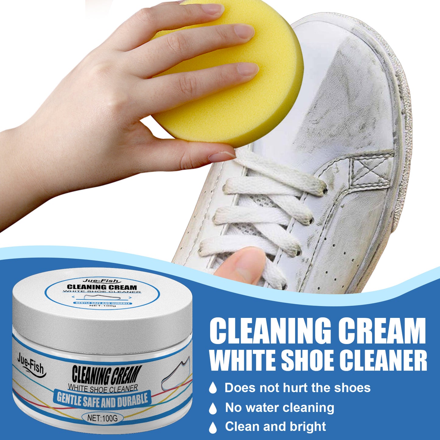 Multi-functional White Shoe Cleaning Cream