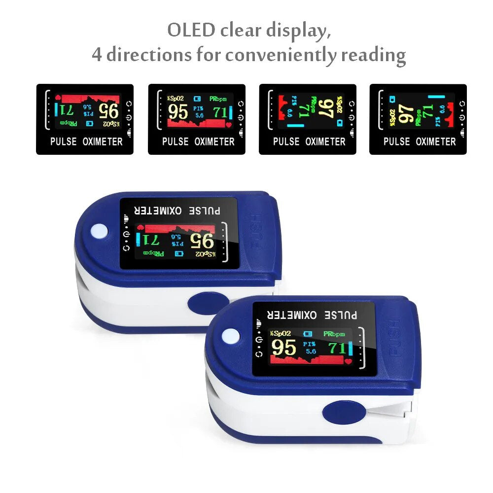 Medical Finger Pulse Oximeter Blood Oxygen Saturation Meter