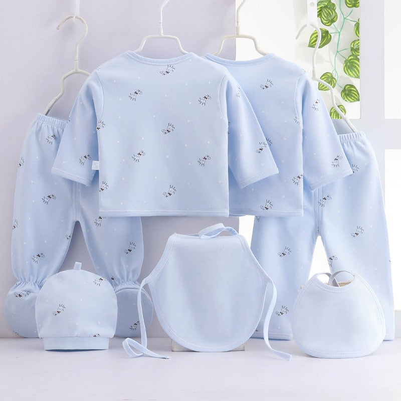 7Piece Spring Newborn Baby Stuff Toddler Clothes Cartoon