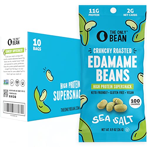 Only Bean Crunchy Dry Roasted Edamame Snacks 0.9oz 10 Pack