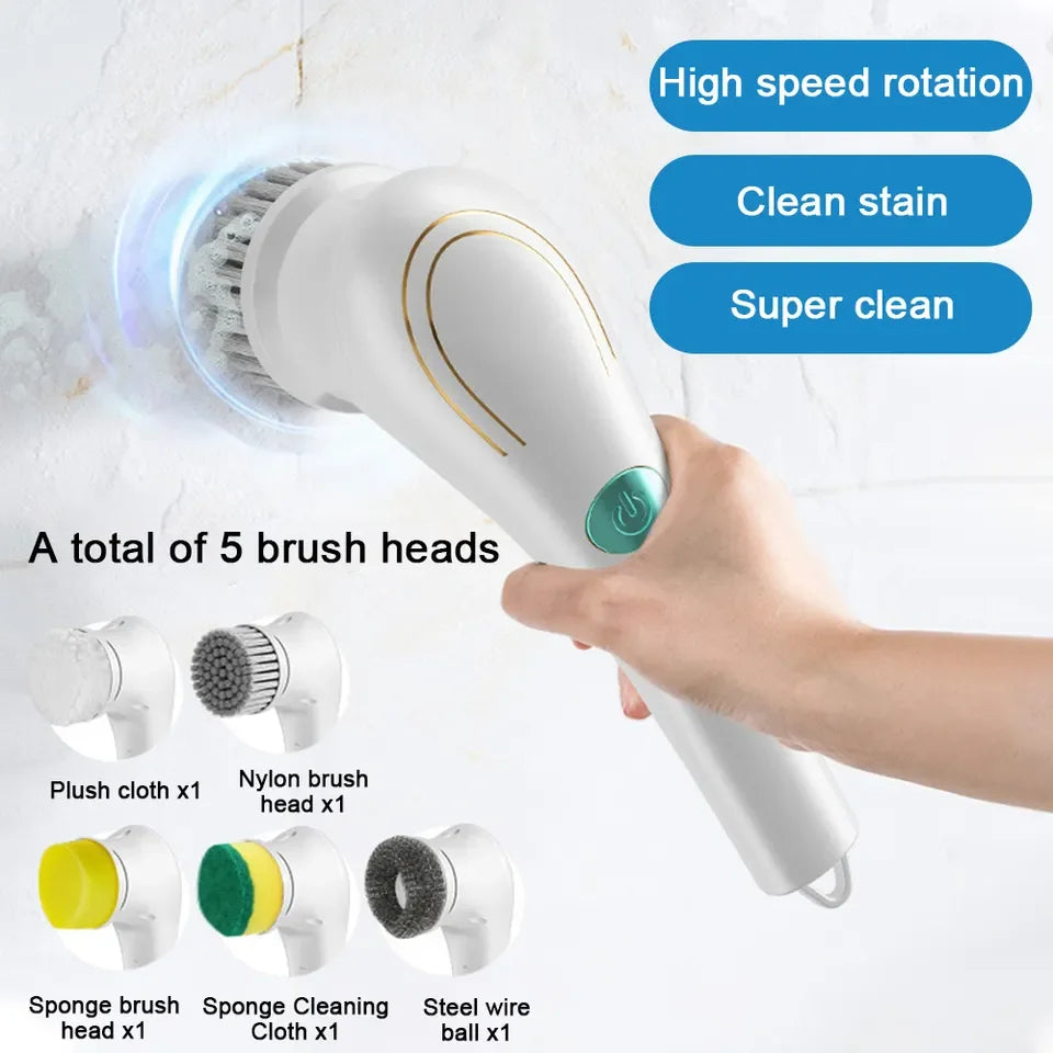 5 in 1 Window Bathroom Bathtub Toilet Kitchen Cleaning Tool