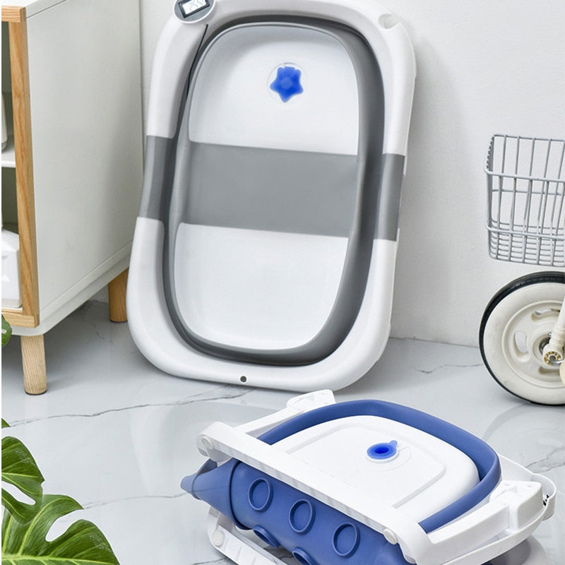 Temperature Sensing Non-slip Cushion Newborn Safe Kids New Bathtub