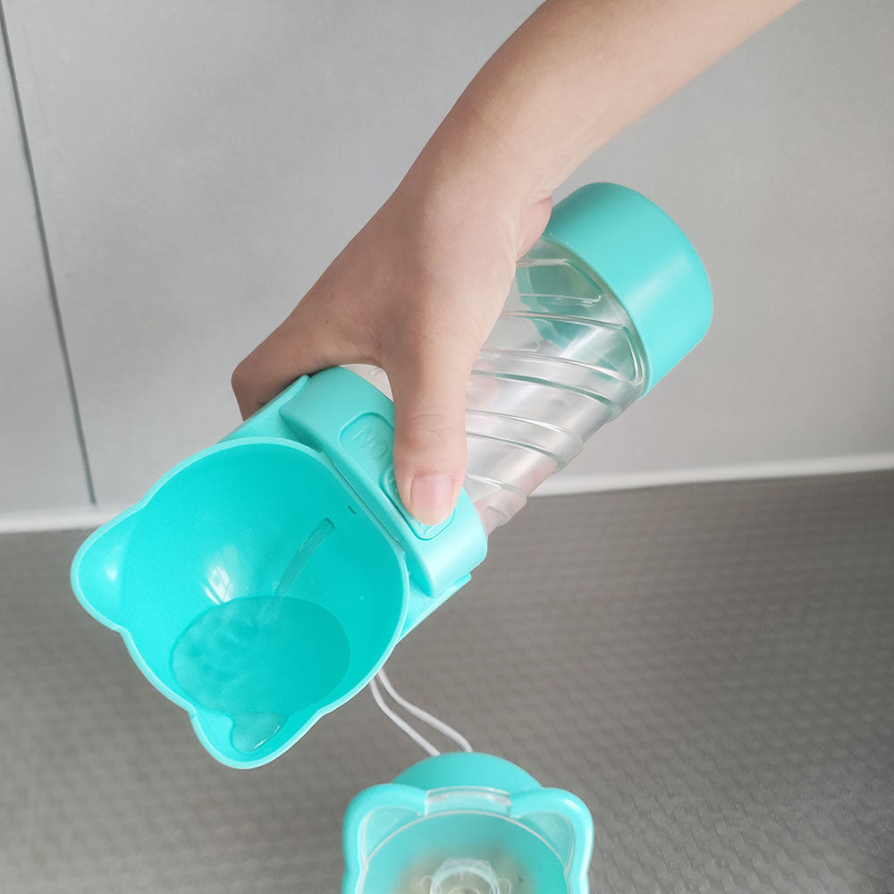 Pet Drinking Water Feeding Food Waste Bag Multi-function Cup