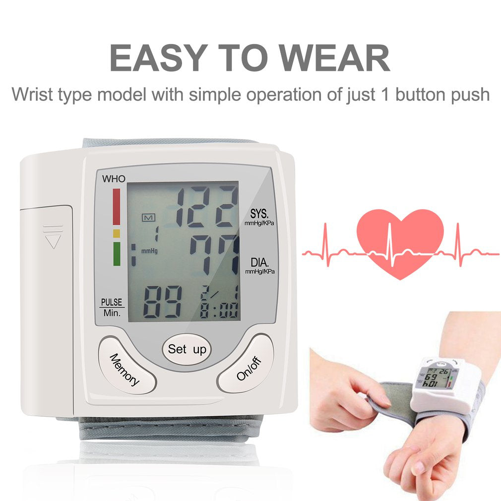 Automatic Digital Wrist Blood Pressure Monitor