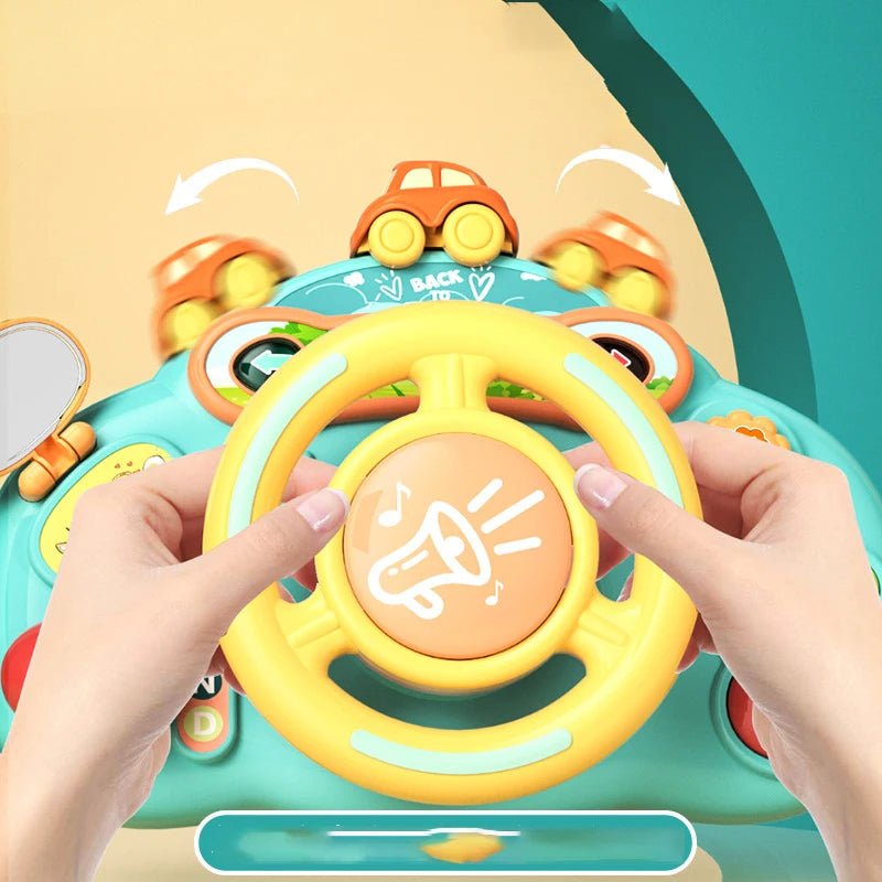 Baby Educational Simulation Steering Wheel for Kids Rotating Toy