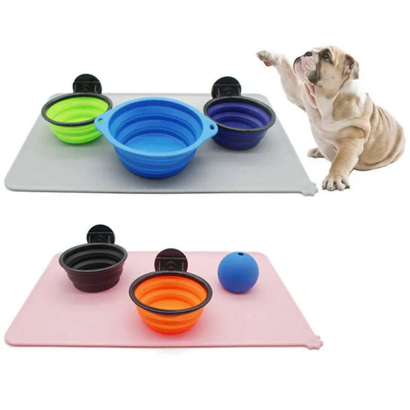 Puppy Feeder Tray Water Cushion Placemat