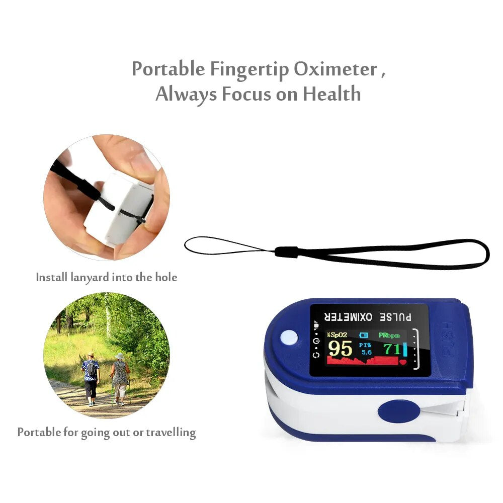 Medical Finger Pulse Oximeter Blood Oxygen Saturation Meter