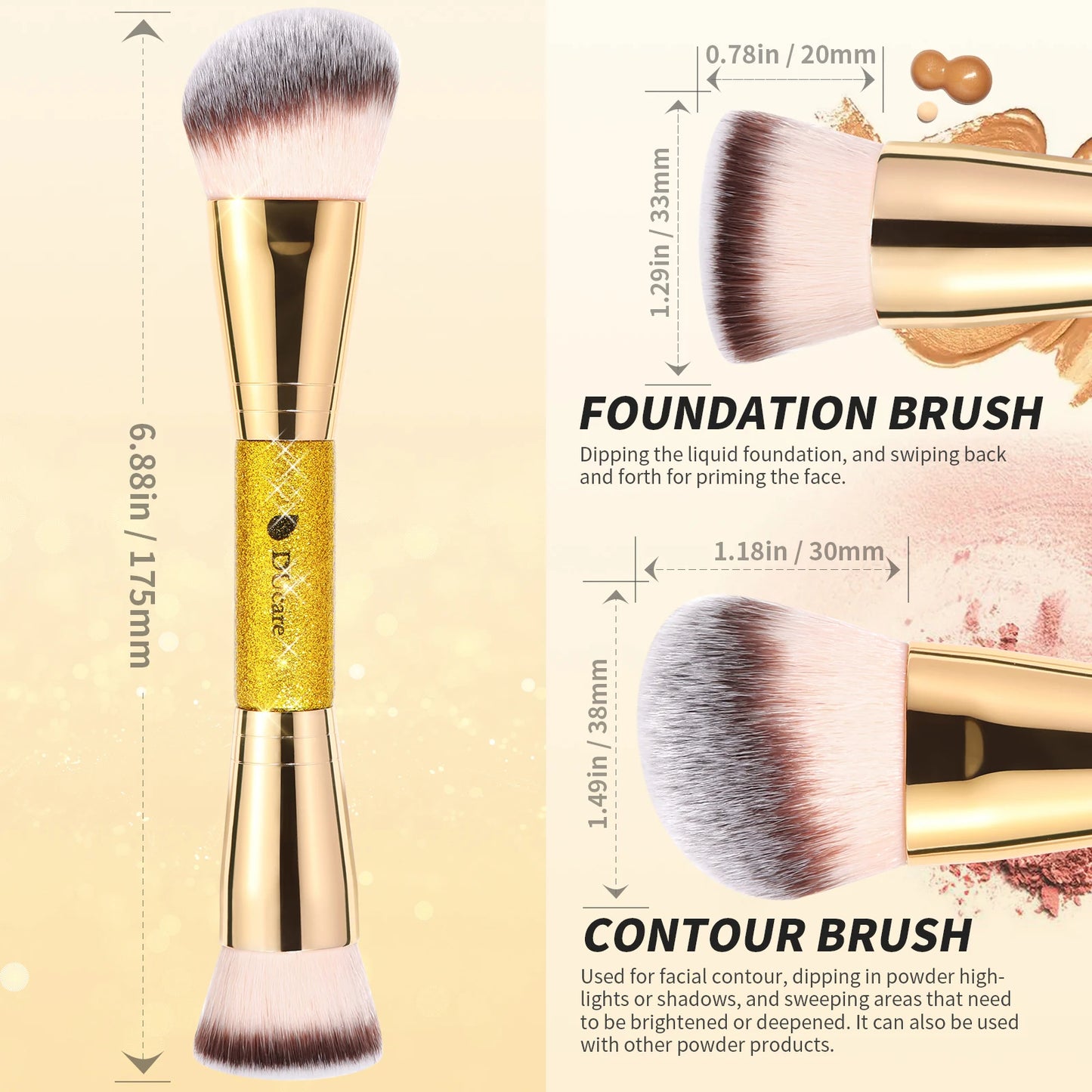 Liquid Cream Contour Blending Face Brush