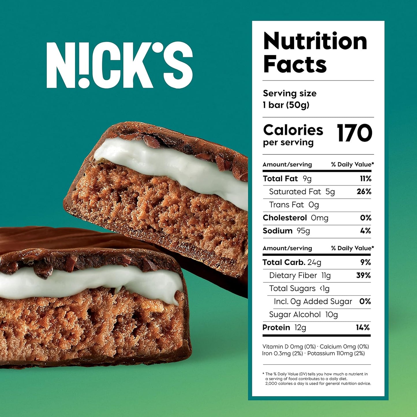 NICKS Protein Bar Mint Chocolate