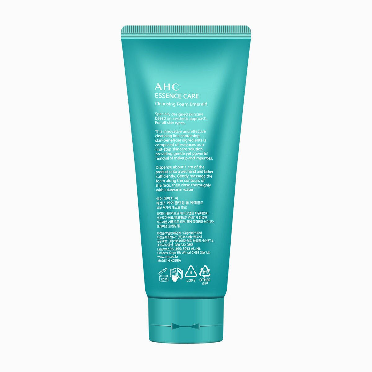 Korean AHC ESSENSE CARE Premium cleansing foam