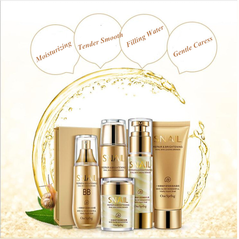 Brand SNAIL Face Care Skin Makeup Set