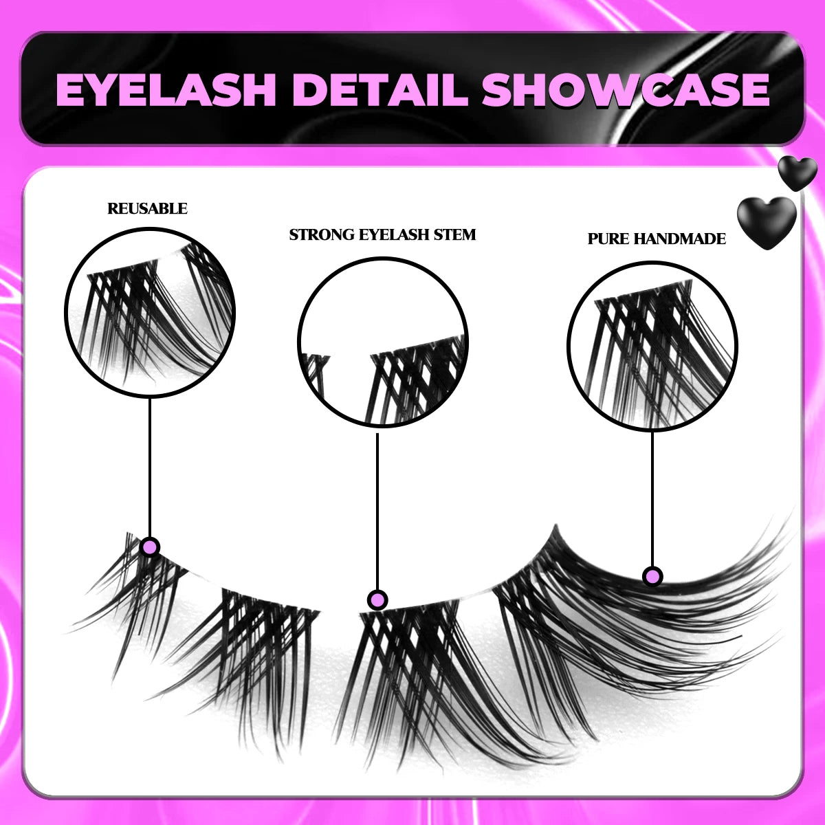 Natural Clear Eyelash Stem